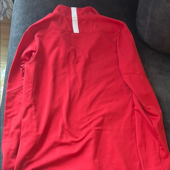 Under Armour Red Pullover with White Accents - Picture 6 of 7
